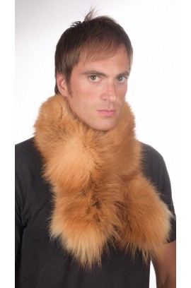 Golden fox fur scarf